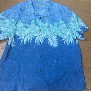 Tommy Bahama Blue Floral Button Down Shirt